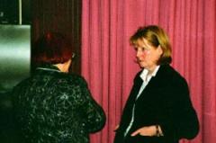 Karin Pfeiffer (Vorstand des Vereins, links) und Ingrid Chaventré, PFAD BW (Landesverband der Pflege- und Adoptivfamilien)